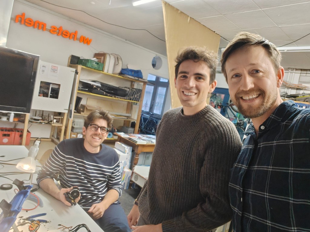 E-SUP team working in the workshop